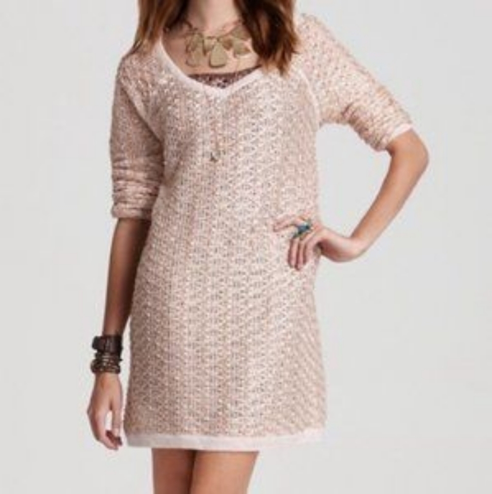 NWT Free People M Joan of Arc Knit Tunic Sweater